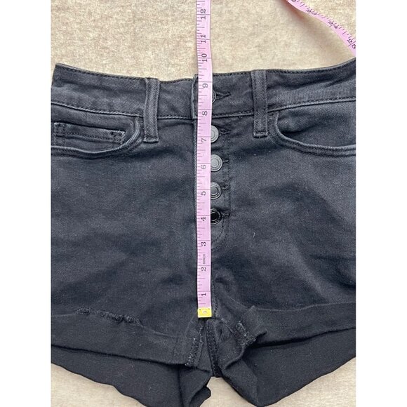 SO Super High Rise Curvy Shortie Button Fly Jean Shorts Size 1 - Picture 7 of 8